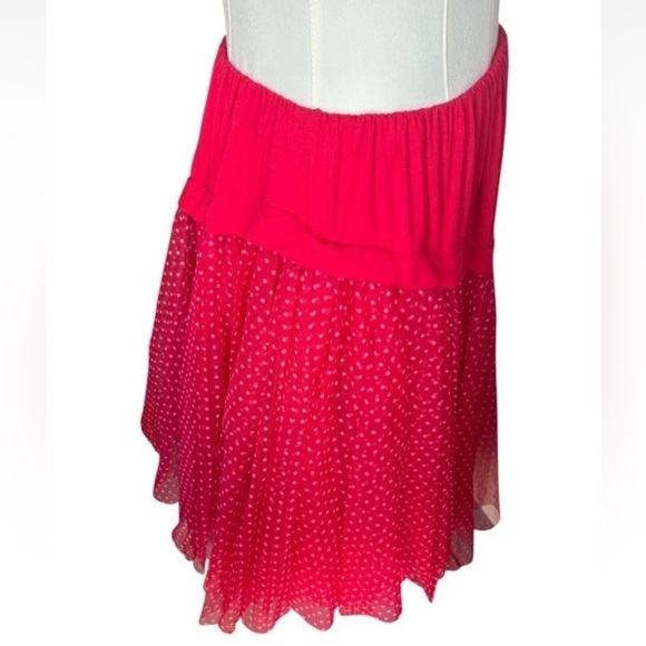 KOKOMARINA Antoine Coelenbier Red Polka Dot Tulle Dopamine Dressing Skirt Small - Picture 5 of 10